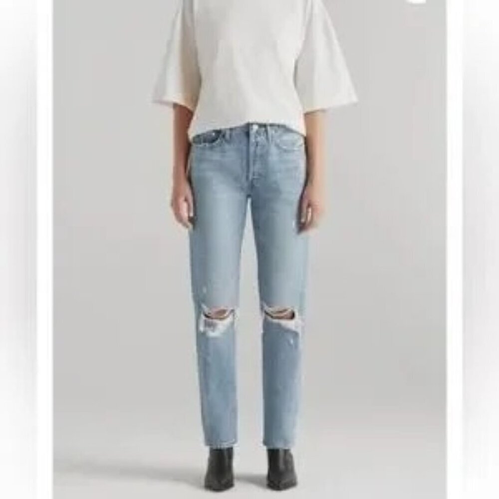Edwin 1947 Women's Cai High Waisted Straight Leg Jean High Hopes Size 24 NWT